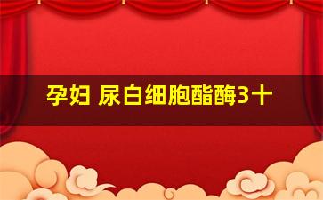 孕妇 尿白细胞酯酶3十